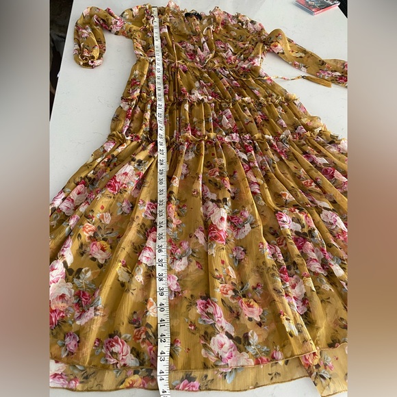 O.P.T x Anthropologie Felicity Tiered Midi Dress: Size Small - Picture 8 of 11